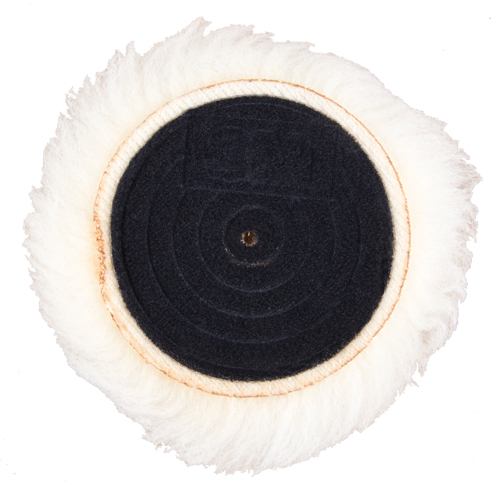 Finesse-it Natural Buffing Pad, 3" Dia., Wool M & M Nord Ouest Inc