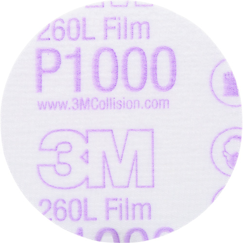 Gold Hookit Disc, 3" Dia., P1000 Grit, Aluminum Oxide, C-Weight M & M Nord Ouest Inc