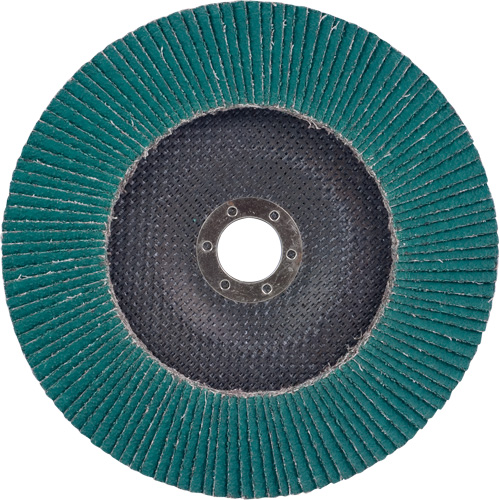 Flap Disc 577F, 7" x 5/8"-11, Type 27, 36 Grit, Zirconia Alumina M & M Nord Ouest Inc