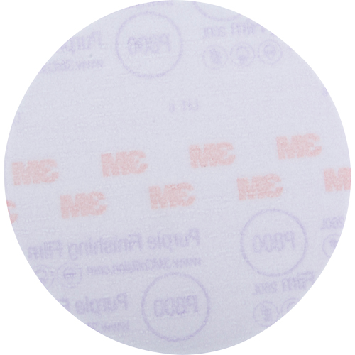 DISQUE FINITION MAUVE 6" HOOKIT GRN P800 50/BTE, 6" Dia., P800 Grit M & M Nord Ouest Inc