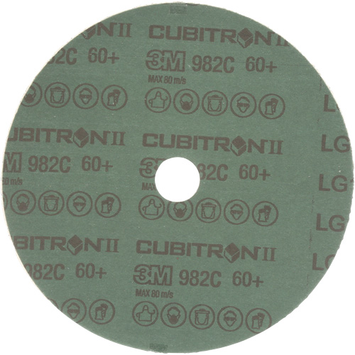 Cubitron II Fibre Discs - 982C, Ceramic Grain, 60+, 7" Dia x 7/8" Arbor M & M Nord Ouest Inc