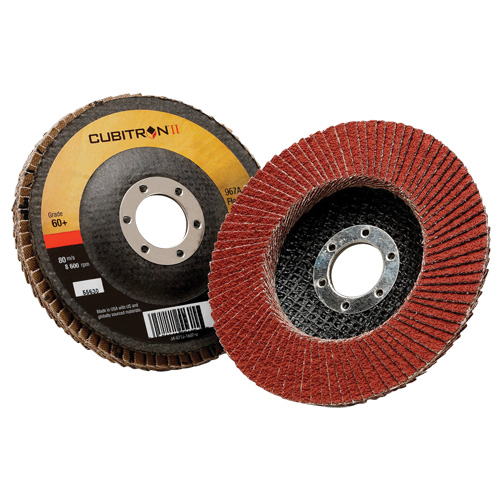 Cubitron II Flap Disc 967A, 5" x 7/8", Type 29, 40+ Grit, Ceramic M & M Nord Ouest Inc