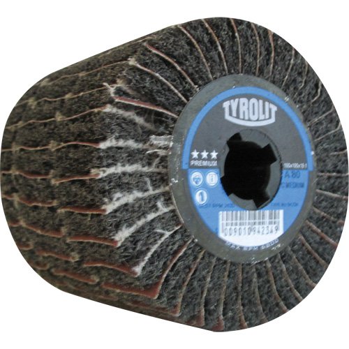 Pro-Line Surface Conditioning Drum, 4" Dia. x 4" W, 3/4" Arbor, 80 Grit, Aluminum Oxide M & M Nord Ouest Inc