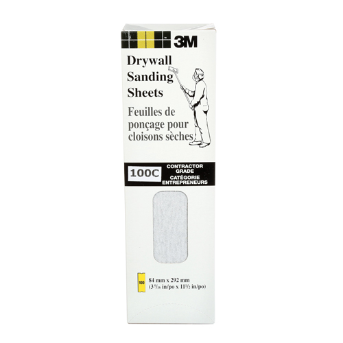 Tri-M-ite Fre-Cut Die -Cut Drywall Sheet, 11-1/4" x 3-5/16", 100 Grit, Silicon Carbide M & M Nord Ouest Inc