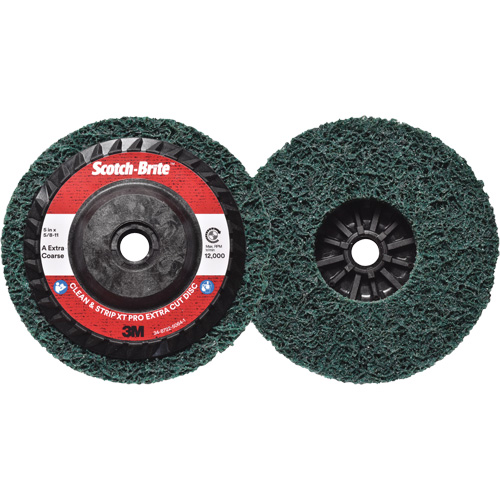Disque extra coupe  Clean and Strip  XT Pro Scotch-Brite, 5" dia., Grain Extra grossier, Oxyde d'aluminium M & M Nord Ouest Inc