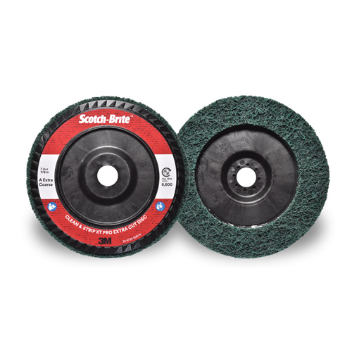 Disque extra coupe  Clean and Strip  XT Pro Scotch-Brite, 7" dia., Grain Extra grossier, Oxyde d'aluminium M & M Nord Ouest Inc