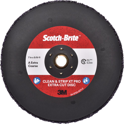 Scotch-Brite Clean & Strip XT Pro Extra Cut Disc, 7" Dia., Extra Coarse Grit, Aluminum Oxide M & M Nord Ouest Inc