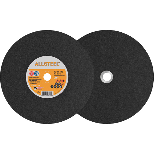 ALLSTEEL Chopsaw Wheel, 14" x 1/8", 1" Arbor, Type 1, Aluminum Oxide, 4400 RPM M & M Nord Ouest Inc