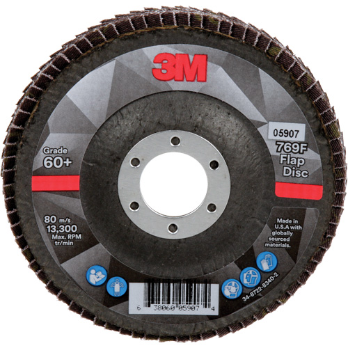 769F Quick Change Flap Disc, 4-1/2" x 7/8", Type 29, 60+ Grit, Ceramic M & M Nord Ouest Inc