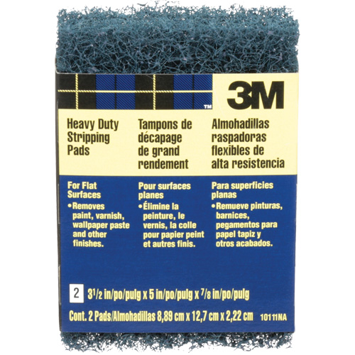 Heavy-Duty Stripping Pads, Aluminum Oxide, 3-1/2" x 5", Coarse Grit M & M Nord Ouest Inc