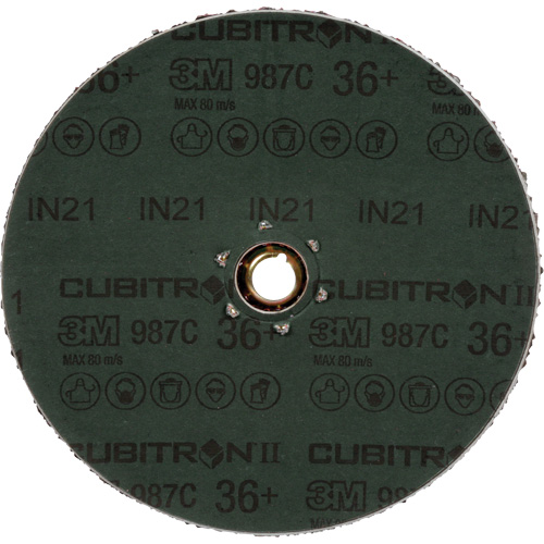 Disque en fibre 987C Cubitron II, C&eacute;ramique, 36+, 4-1/2" Dia M & M Nord Ouest Inc