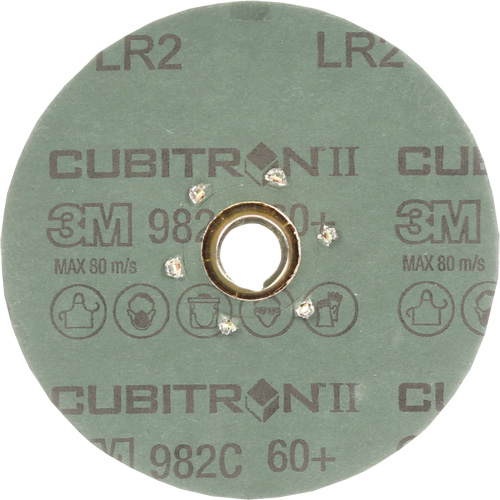 Disque en fibre 982C Cubitron II, C&eacute;ramique, 60+, 4-1/2" Dia M & M Nord Ouest Inc
