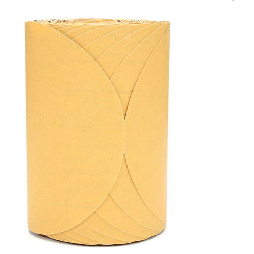 Stikit Gold Paper 216U Disc Roll, Aluminum Oxide, 6" W x 87' L, P180 Grit M & M Nord Ouest Inc