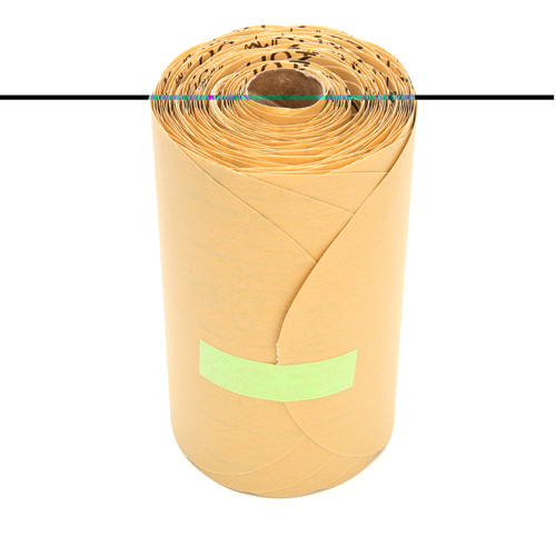 Stikit Gold Paper 216U Disc Roll, Aluminum Oxide, 6" W x 87' L, P400 Grit M & M Nord Ouest Inc