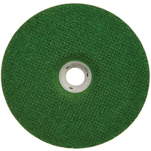 Green Corps Depressed Centre Wheel, 7" x 1/8", 7/8" Arbor, Ceramic, Type 27 M & M Nord Ouest Inc