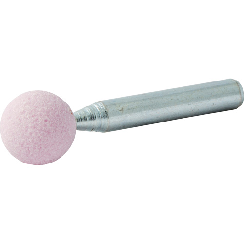 Meule mont&eacute;e vitrifi&eacute;e, B121, Oxyde d'aluminium, 1/2" dia., 1/2" lo, 80 Grain M & M Nord Ouest Inc