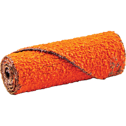 Cartouche de ruban abrasif en rouleau, 60 Grain, 1/2" dia., C&eacute;ramique d'alumine, 1-1/2" lo, 1/8" Dimension de l'arbre M & M Nord Ouest Inc