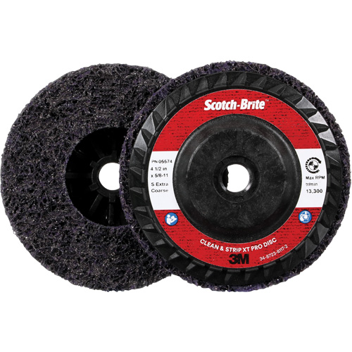 Disque Clean and Strip XT Pro XO-DC Scotch-Brite, 4-1/2" dia., Grain Extra grossier, Carbure de silicium M & M Nord Ouest Inc