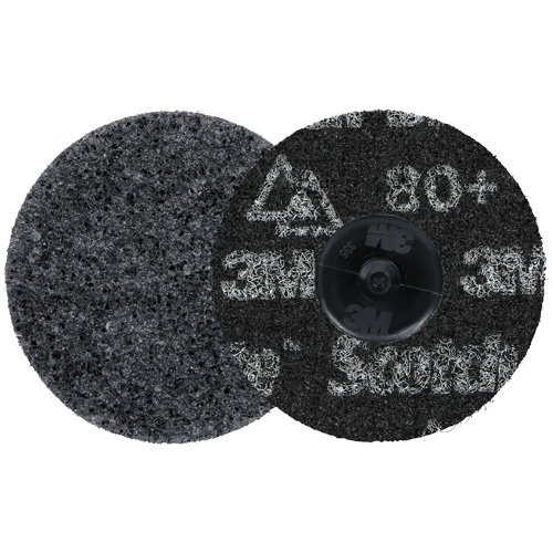 Scotch-Brite Roloc Precision Heavy Duty Surface Conditioning Disc, HD-DR, 3" Dia., 80+ Grit, Ceramic M & M Nord Ouest Inc
