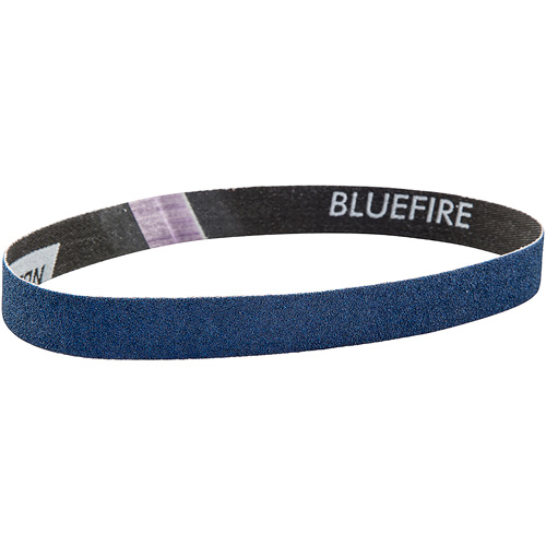 Courroie pour ponceuse BlueFire, 3/4" la x 20-1/2" lo, Alumine de zirconium, Grain 120 M & M Nord Ouest Inc