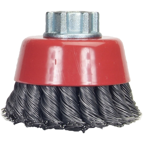 Brosse-boisseau &agrave; fils nou&eacute;s, 6" dia. x 5/8"-11 arbre M & M Nord Ouest Inc
