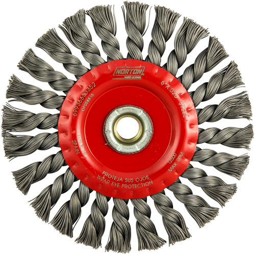 Roue compl&egrave;te de c&acirc;ble de torsion, Dia. 6", Fils 0,023", Arbre 5/8"-11, Acier M & M Nord Ouest Inc