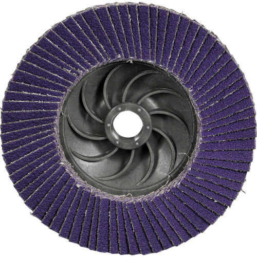 Cubitron 3 Flat Flap Disc with Quick Change 1169F, 4-1/2" x 5/8"-11, Type T27, 40+ Grit, Ceramic M & M Nord Ouest Inc