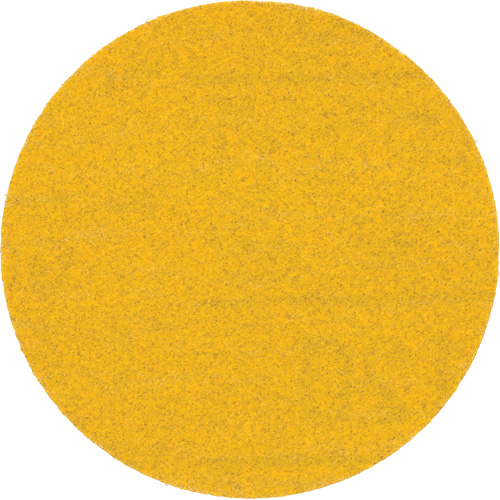 Hookit Gold Abrasive Disc, 3" Dia., 120 Grit, Aluminum Oxide, C Weight M & M Nord Ouest Inc