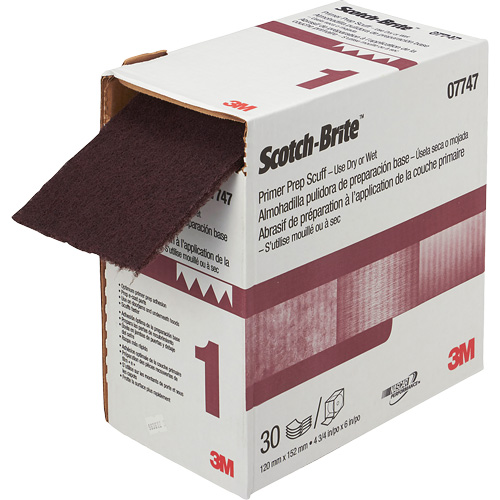 Pr&eacute;paration de la couche d'appr&ecirc;t VFN Scotch-Brite, 4-3/4" x 180", Oxyde d'aluminium M & M Nord Ouest Inc
