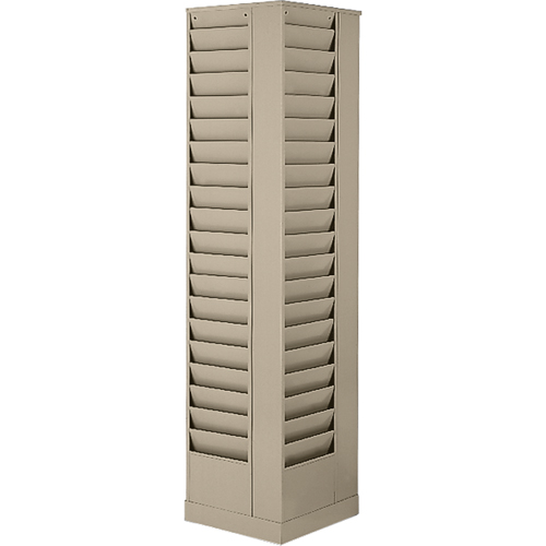 Pr&eacute;sentoirs, Rotatif, 23 fentes, Acier, 14-1/8" la x 14-1/8" p x 66" h M & M Nord Ouest Inc