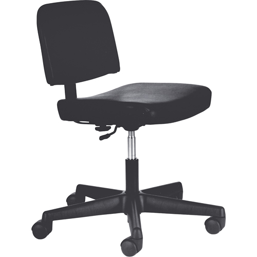 Chaises de dactylo, Vinyle, Noir, Capacit&eacute; 250 lb M & M Nord Ouest Inc