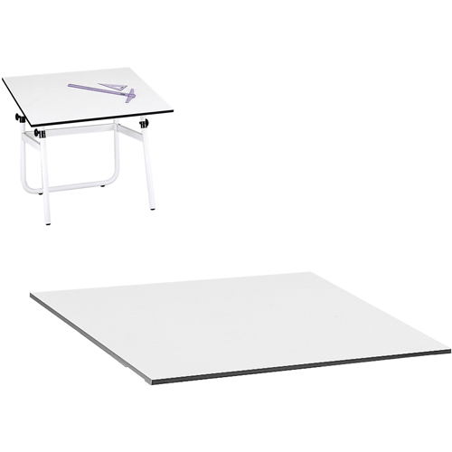 Table Top for Vista Adjustable Drawing Table, 48" W x 3/4" H, White M & M Nord Ouest Inc