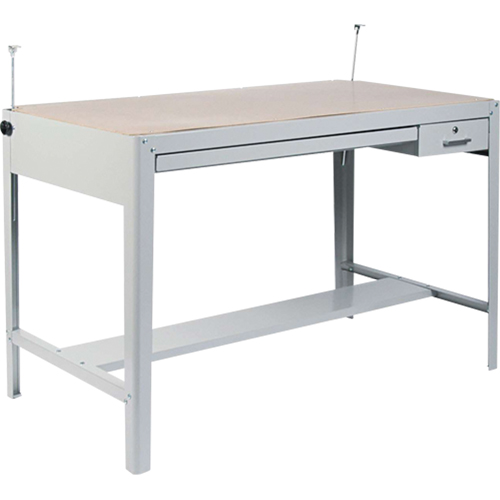 Precision Drafting Table Base, 56-3/8" W x Grey M & M Nord Ouest Inc