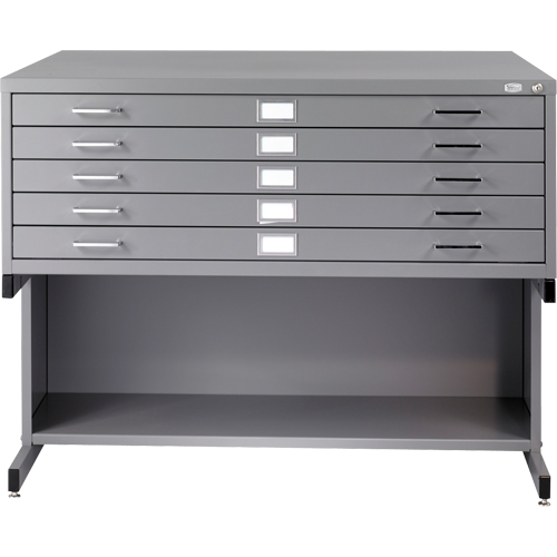 Steel Plan Files, 5 Drawers, 53-3/8" W x 41-3/8" D x 16-1/2" H M & M Nord Ouest Inc