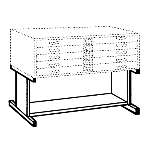 High Base for Steel Plan File Cabinet M & M Nord Ouest Inc