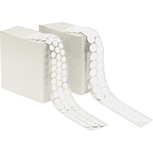 Attache en rondelle, Boucle, 3/4" dia., Adh&eacute;sif, Blanc M & M Nord Ouest Inc