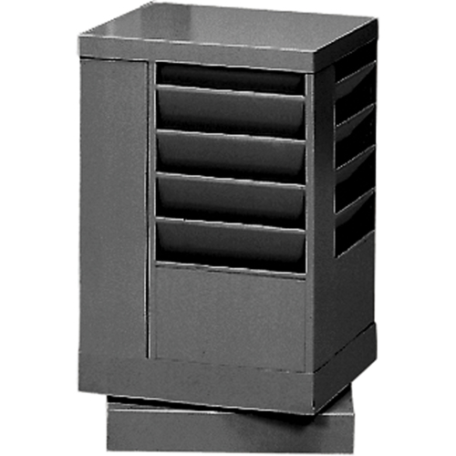 Literature Storage Racks, Rotating, 20 Slots, Steel, 14-1/8" W x 14-1/8" D x 21-1/4" H M & M Nord Ouest Inc
