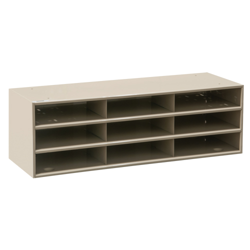 Organisateurs de donn&eacute;es, Stationnaire, 15 fentes, Acier, 33-3/4" la x 11 5/8" p x 17 3/4" h M & M Nord Ouest Inc