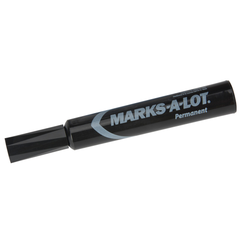 Marks-a-Lot Permanent Markers, Chisel, Black M & M Nord Ouest Inc