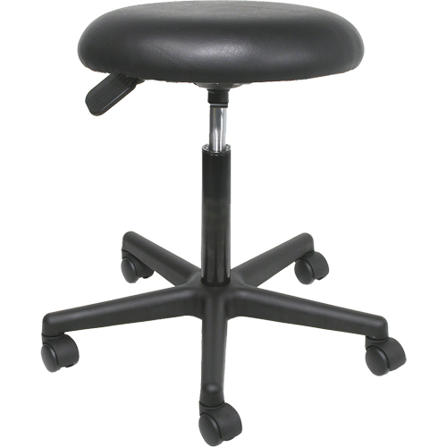 Pneumatic Swivel Stools, Mobile, Adjustable, 23-3/4", Vinyl Seat, Black M & M Nord Ouest Inc
