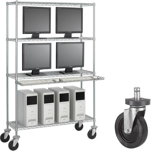 5" Rubber Caster Kit M & M Nord Ouest Inc