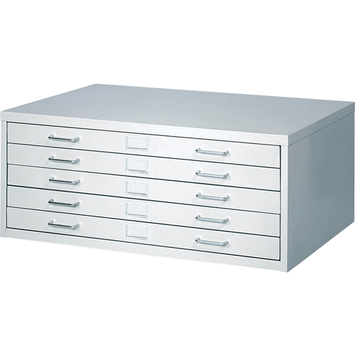 FacilTM Flat File Cabinets, 5 Drawers, 40" W x 26" D x 16-3/8" H M & M Nord Ouest Inc