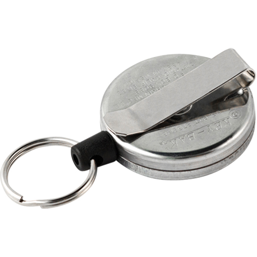 D&eacute;rouleurs autor&eacute;tractables originaux #485-HDK, Chrome, C&acirc;ble 48", Fixation Agrafe de ceinture M & M Nord Ouest Inc