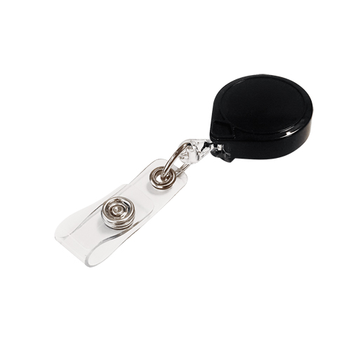 Retractable Mini-Bak&reg; ID Badge Holders, Plastic, 36" Cable, Belt Clip Attachment M & M Nord Ouest Inc