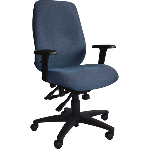 Chaises ergonomiques Cierra , Tissu, Bleu, Capacit&eacute; 250 lb M & M Nord Ouest Inc