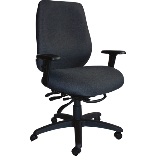 Chaises ergonomiques robustes Cierra , Tissu, Noir, Capacit&eacute; 400 lb M & M Nord Ouest Inc