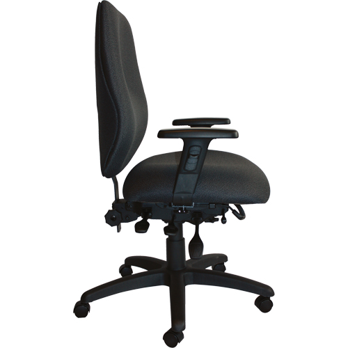 Chaises ergonomiques robustes Cierra , Tissu, Noir, Capacit&eacute; 400 lb M & M Nord Ouest Inc