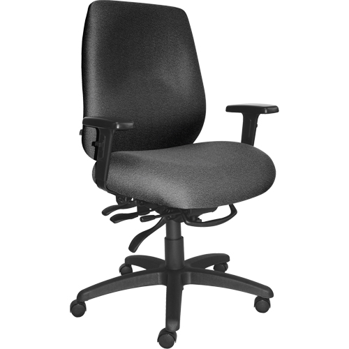 Chaises ergonomiques robustes Cierra , Tissu, Gris, Capacit&eacute; 400 lb M & M Nord Ouest Inc