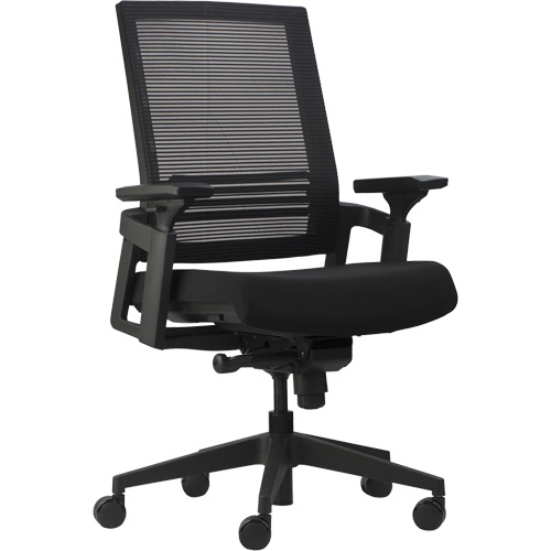 Chaises de bureau A-37 Activ, Mailles, Noir, Capacit&eacute; 275 lb M & M Nord Ouest Inc