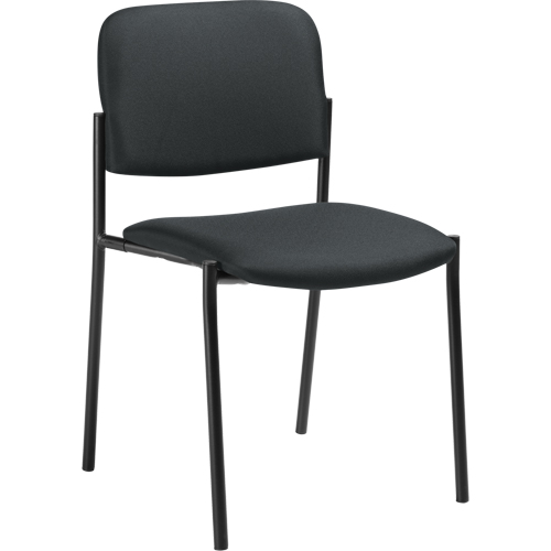 Armless Stacking Chairs, Fabric, 32" High, 300 lbs. Capacity, Charcoal M & M Nord Ouest Inc